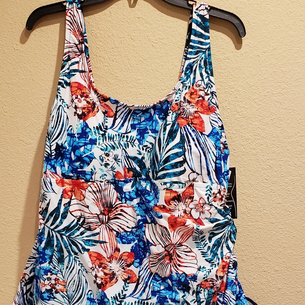 Maxine of Hollywood Azul dress swimsuit